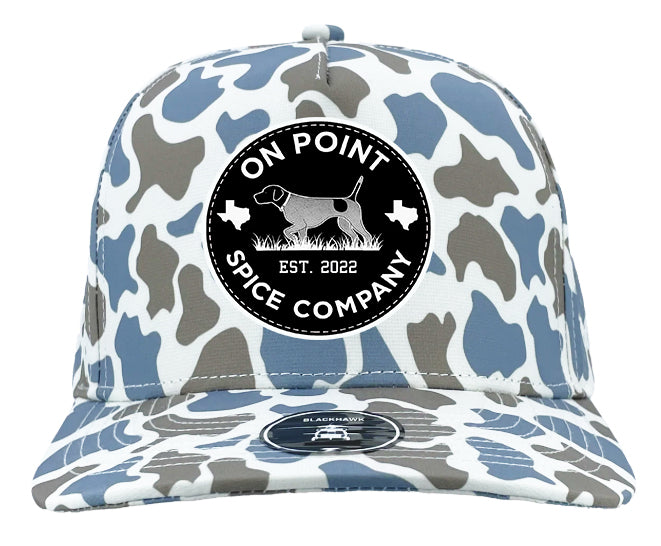 Blue & Green Camo Patch Hat